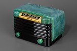Stunning Aqua Blue Marbleized Bendix 526C Catalin Radio